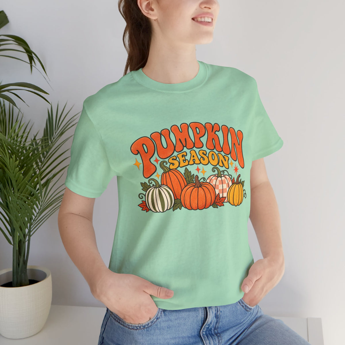 Pumpkin Season Tee — Retro Fall Pumpkin Graphic T-Shirt
