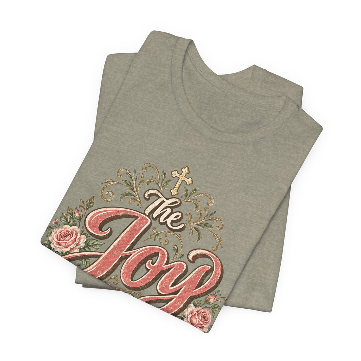 The Joy of the Lord Floral Christian Tee