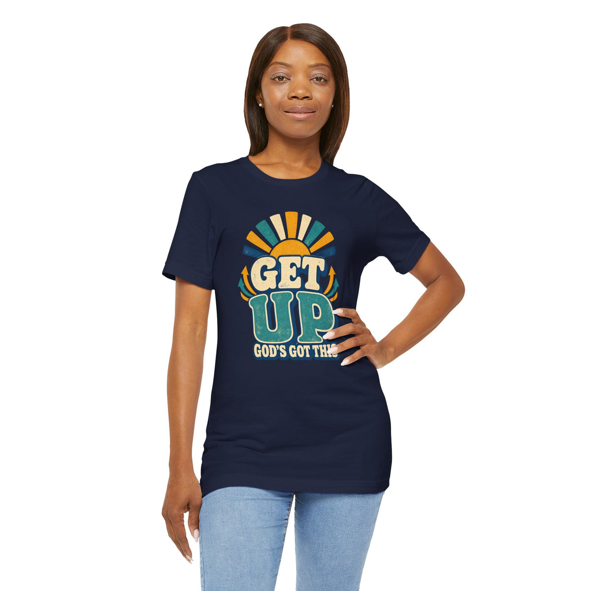 Get Up – Inspirational Christian T‑Shirt (“God's Got This”)