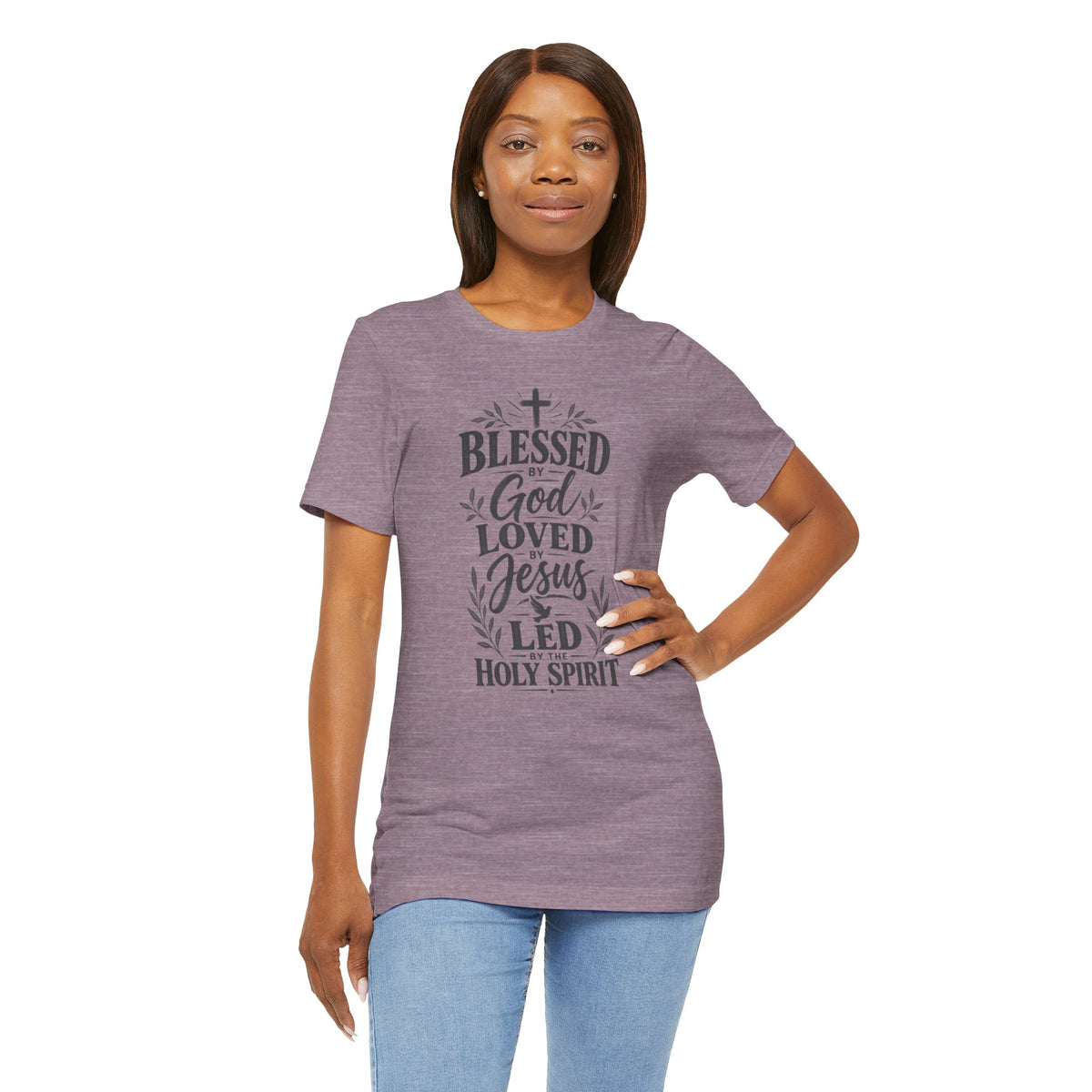 Blessed by God, Loved by Jesus T‑Shirt