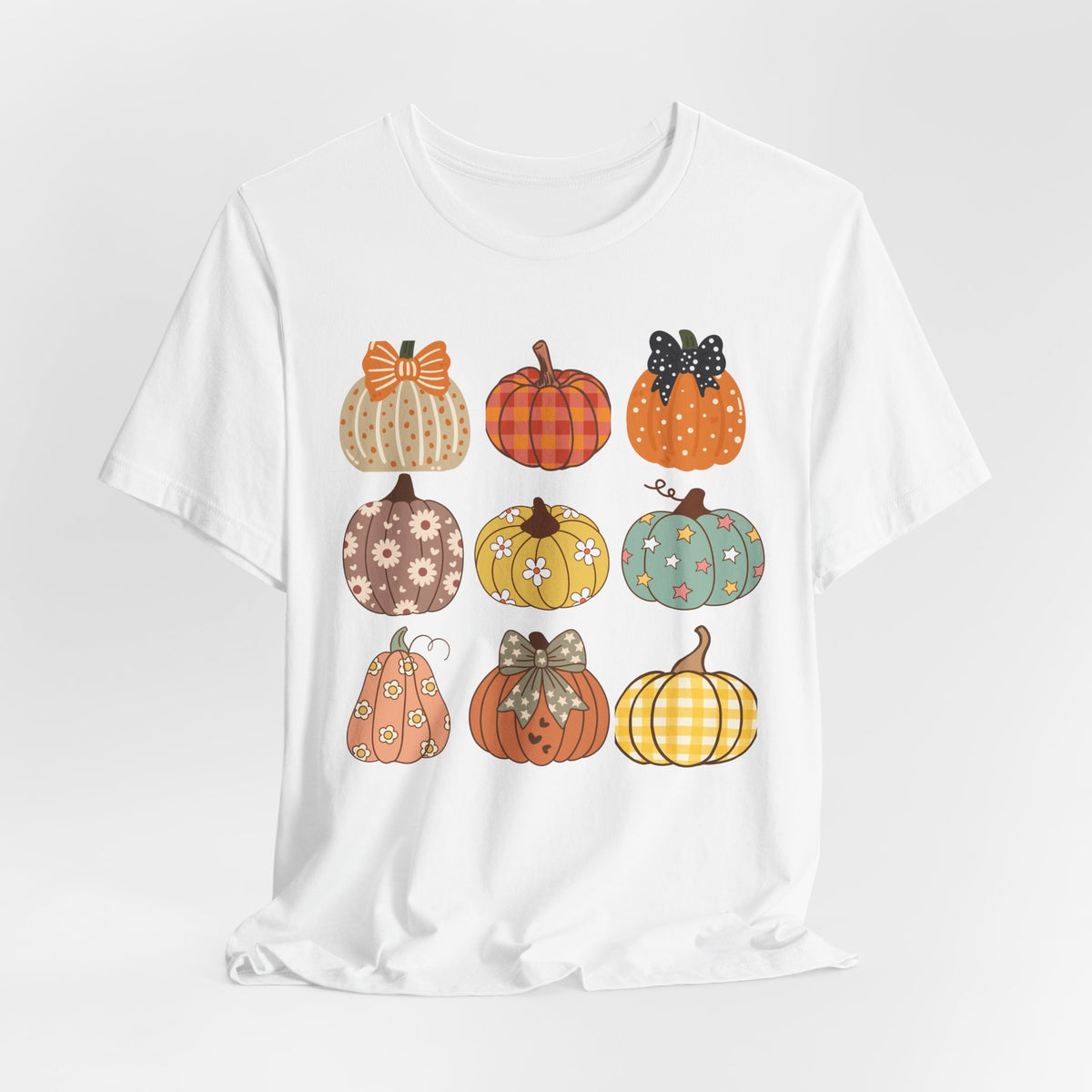 Fall Patchwork Pumpkins T-Shirt