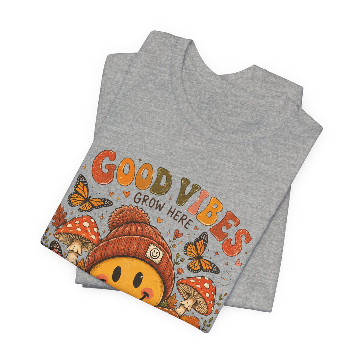 Good Vibes Grow Here Smiley Tee