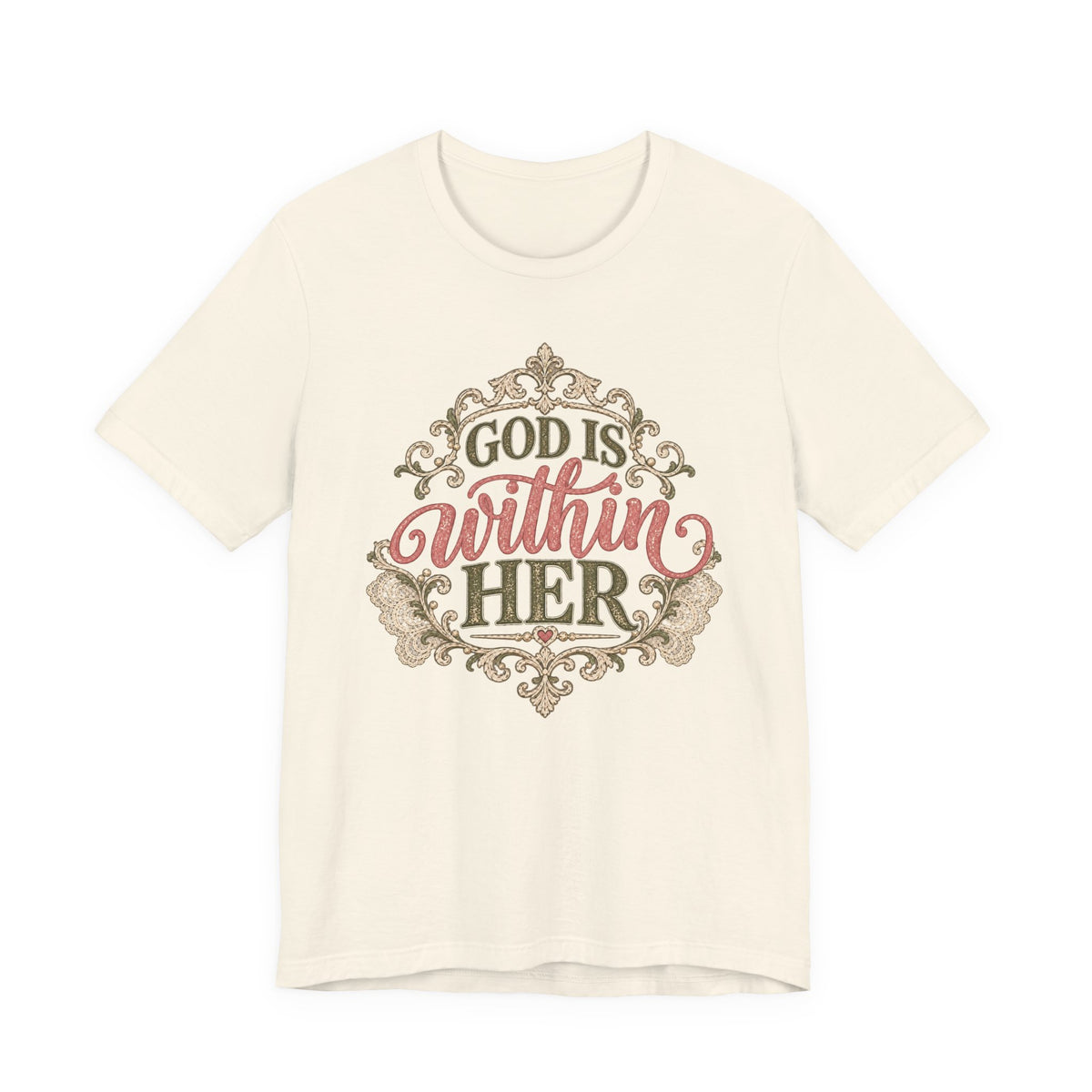 God Is Within Her Inspirational Christian T shirt