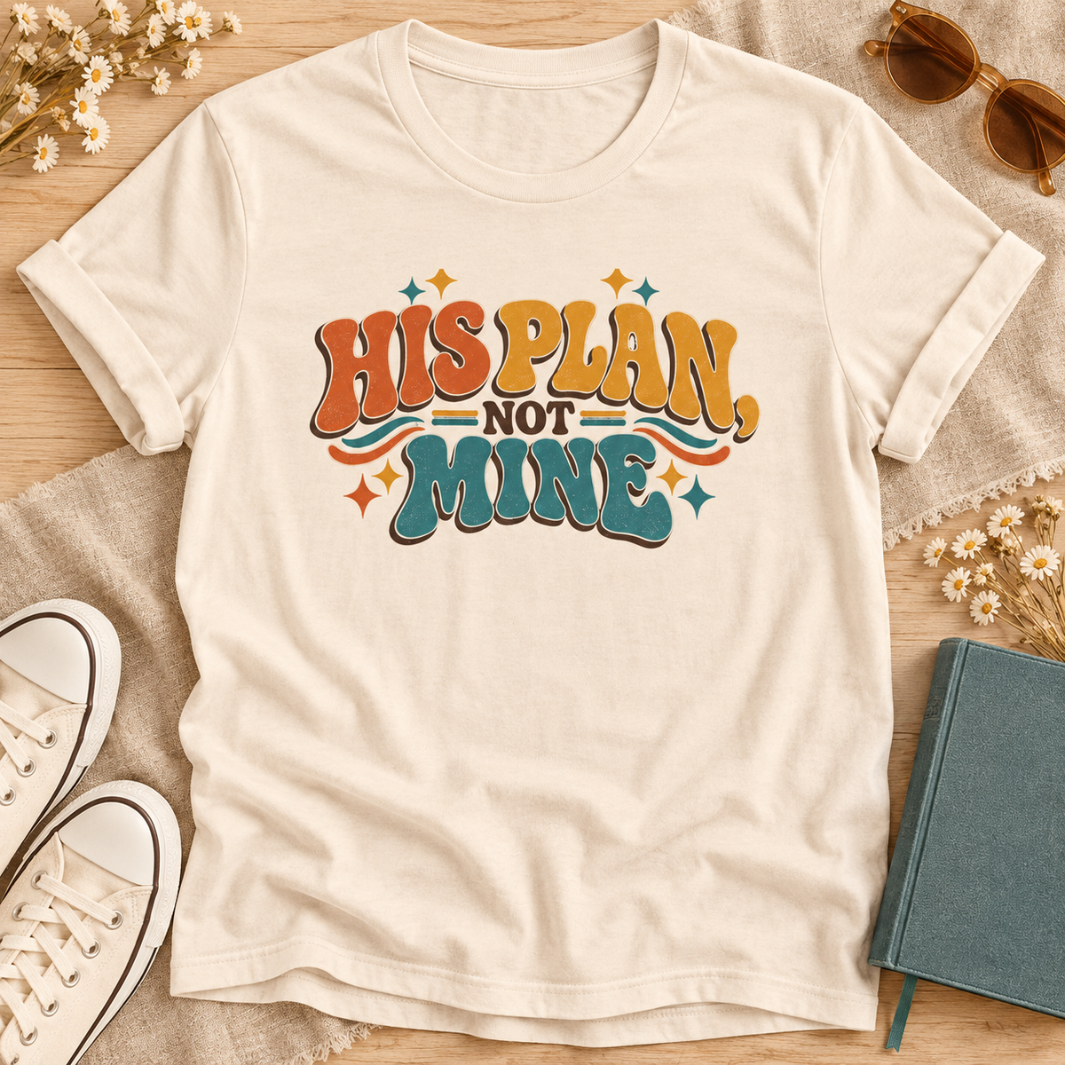 His Plan Not Mine Retro t shirt