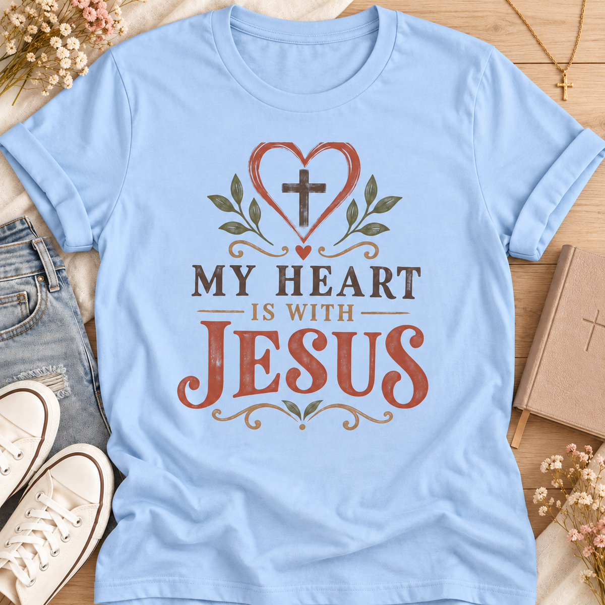 My Heart Is With Jesus T-Shirt