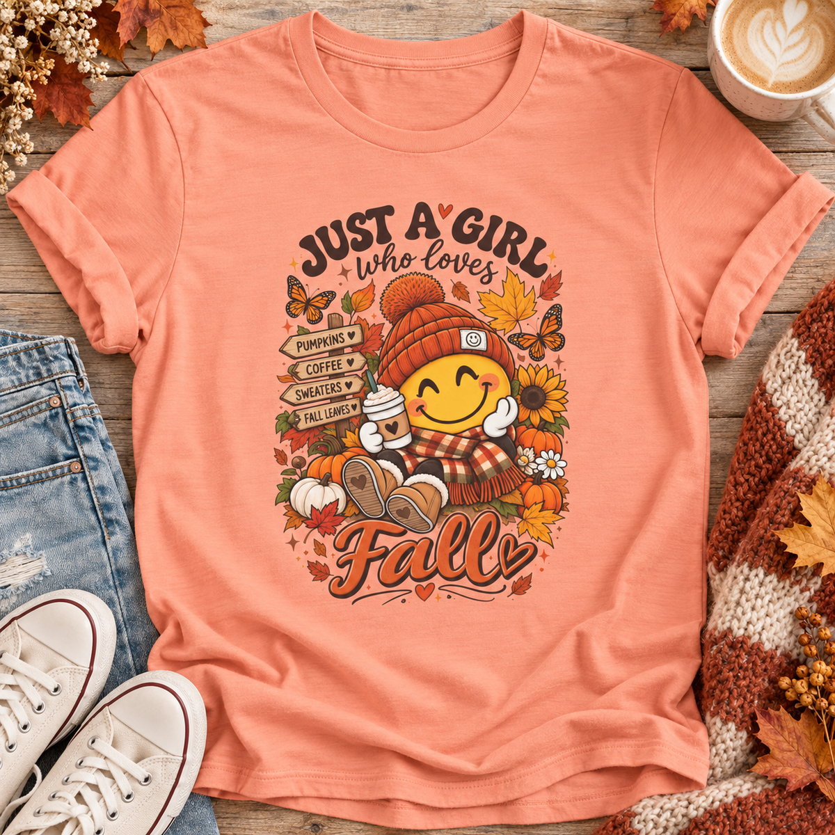Just A Girl Who Loves Fall T-Shirt