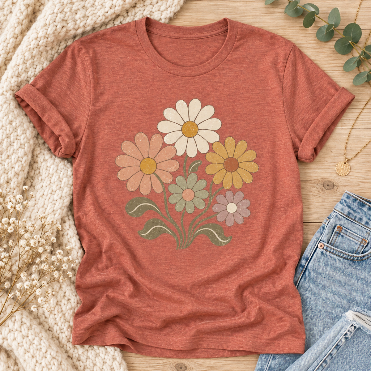 Vintage Daisy Bouquet T-Shirt