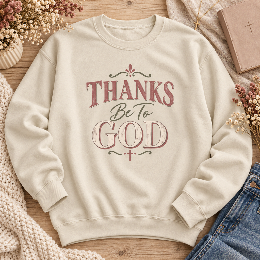 "Thanks Be To God" Sweatshirt