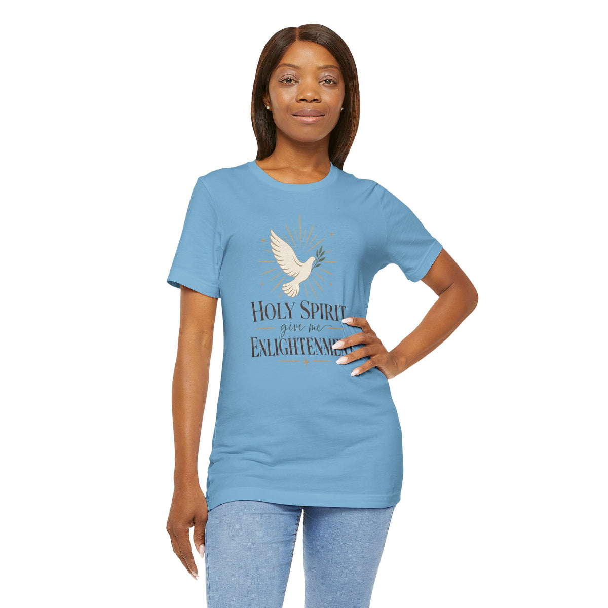 "Holy Spirit, give me Enlightenment" Christian Faith T-Shirt