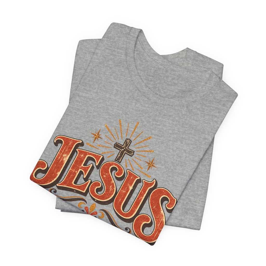 Jesus Vintage Cross T‑Shirt — Retro Faith Graphic Tee