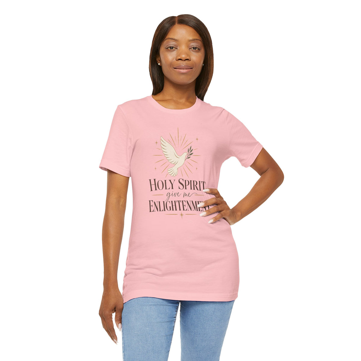 "Holy Spirit, give me Enlightenment" Christian Faith T-Shirt