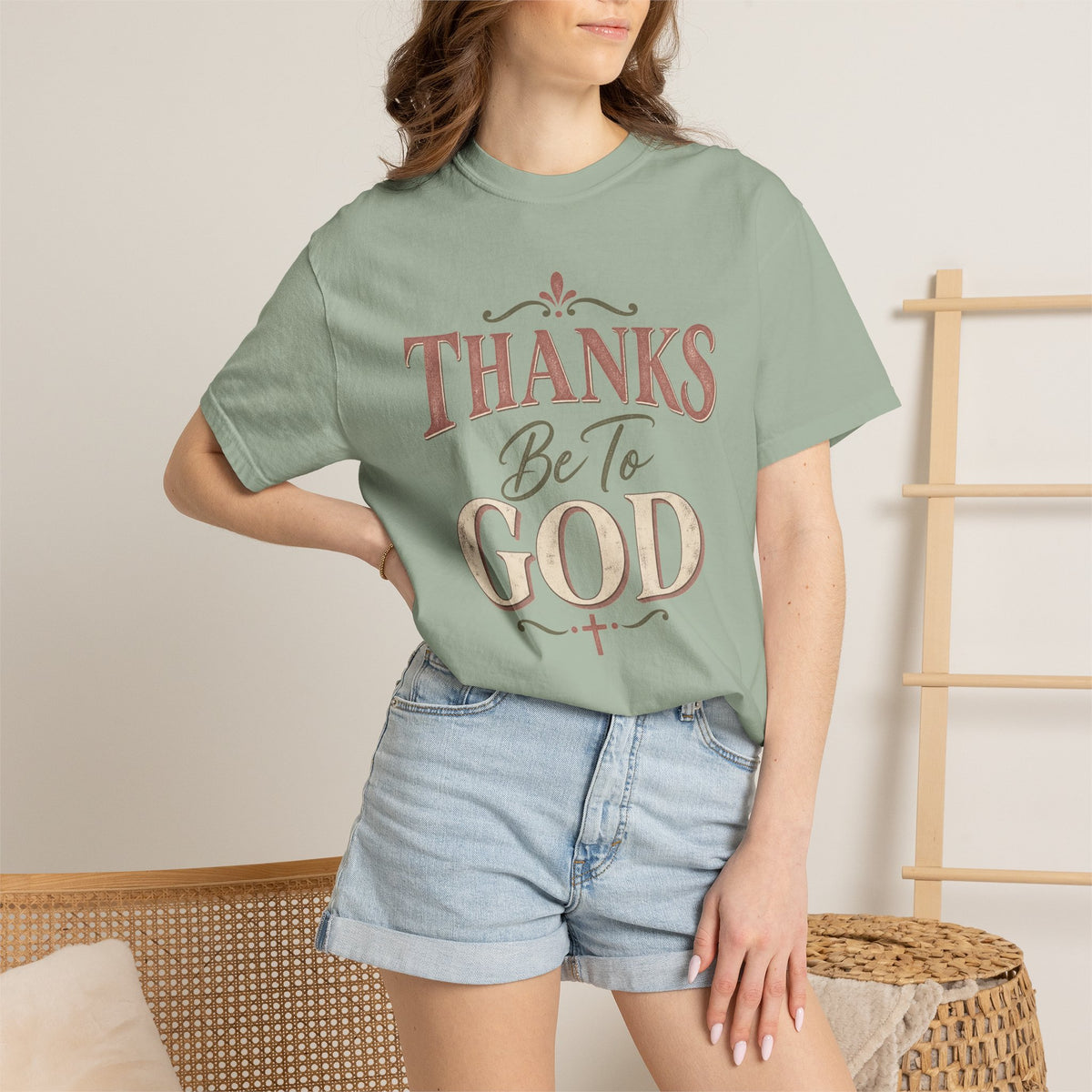 Thanks Be To God T-Shirt – Christian Faith Graphic Tee