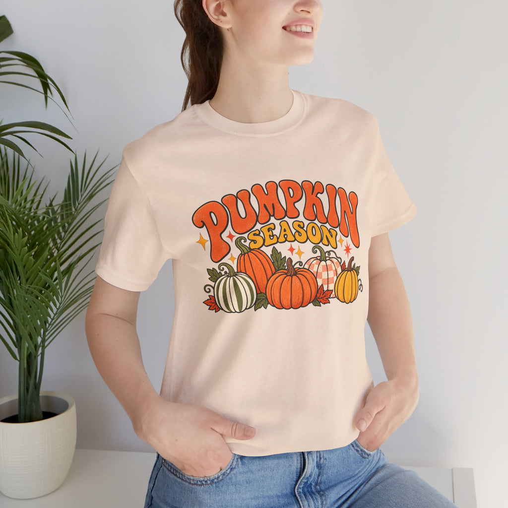 Pumpkin Season Tee — Retro Fall Pumpkin Graphic T-Shirt