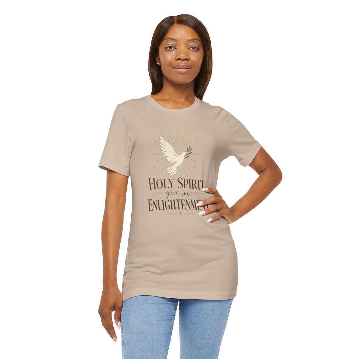 "Holy Spirit, give me Enlightenment" Christian Faith T-Shirt