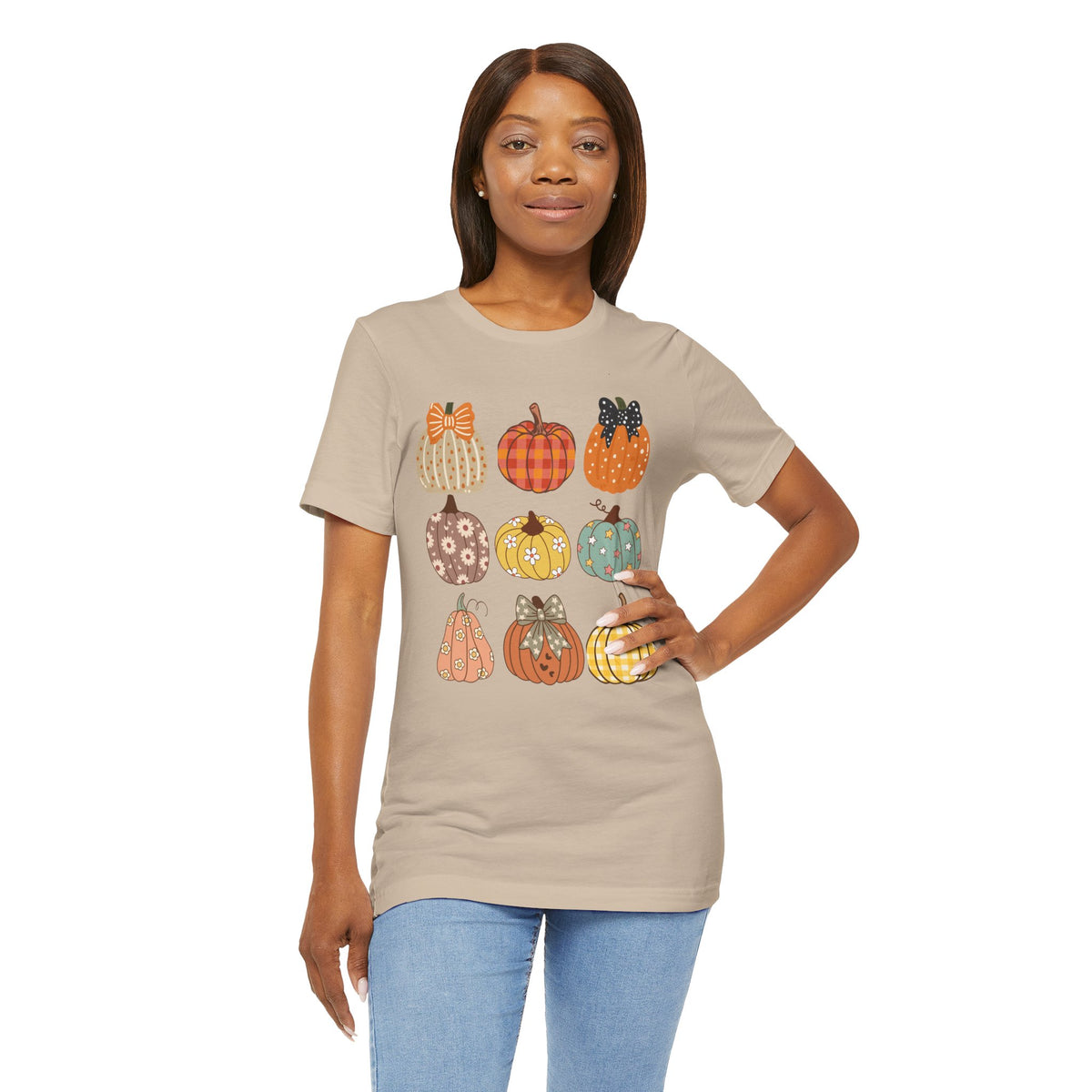 Cute Fall Pumpkins Graphic T-Shirt
