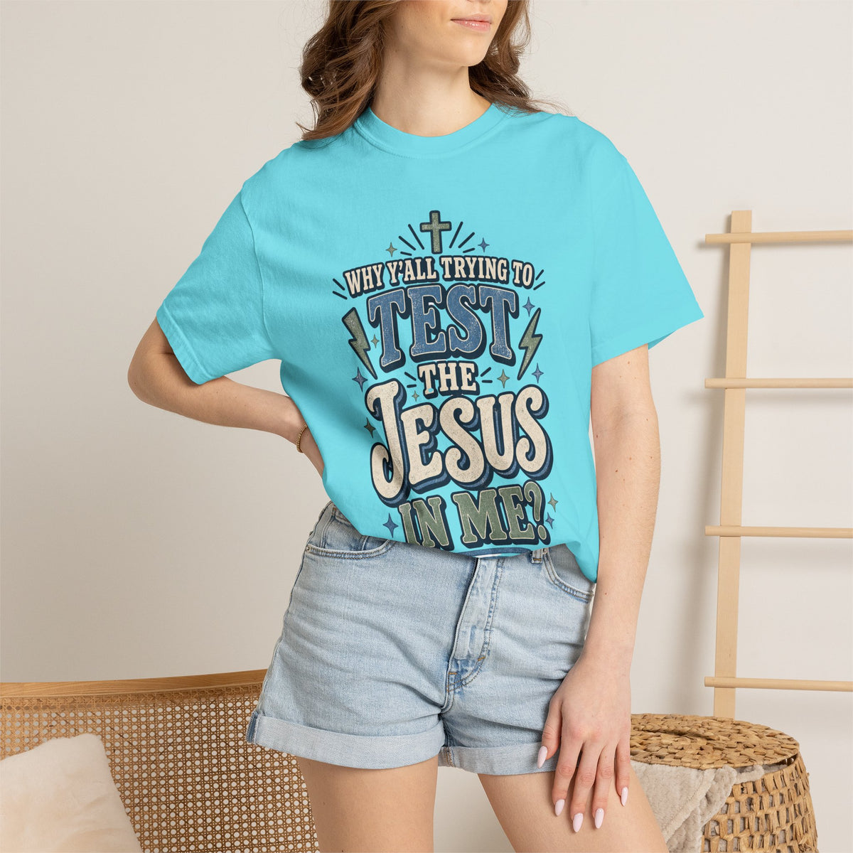 Why yall testing the Jesus in me T-shirt