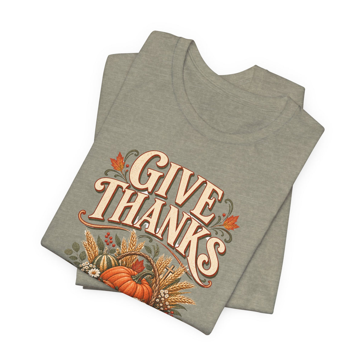 "Give Thanks in Every Season" Autumn Pumpkin T shirt