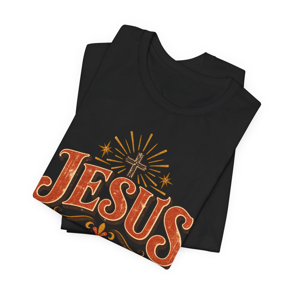Jesus Vintage Cross T‑Shirt — Retro Faith Graphic Tee