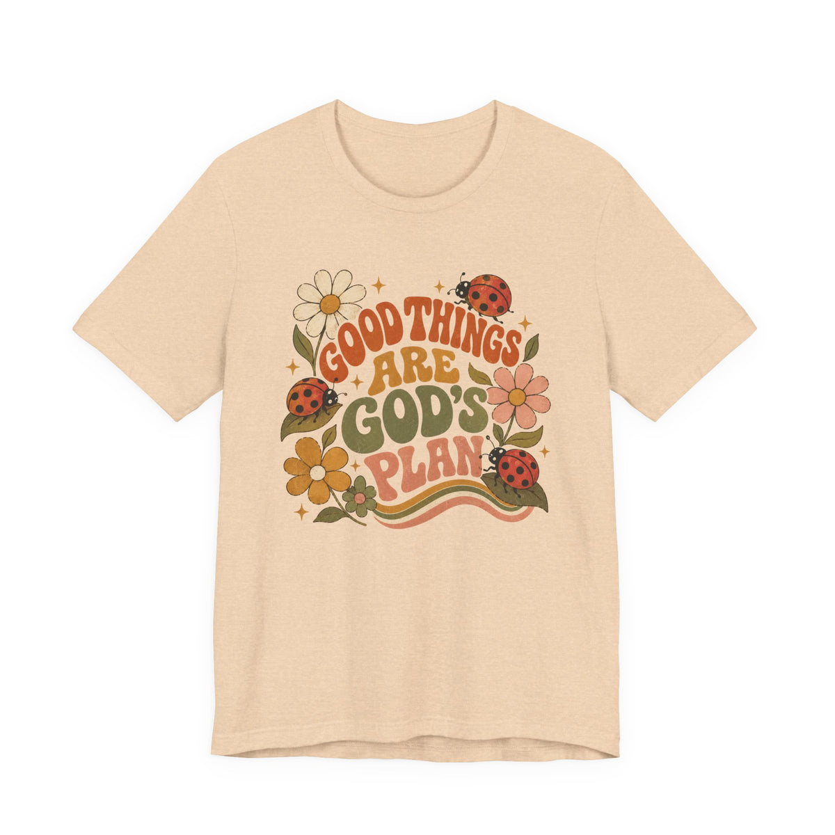 Good Things Are God's Plan Floral T shirt