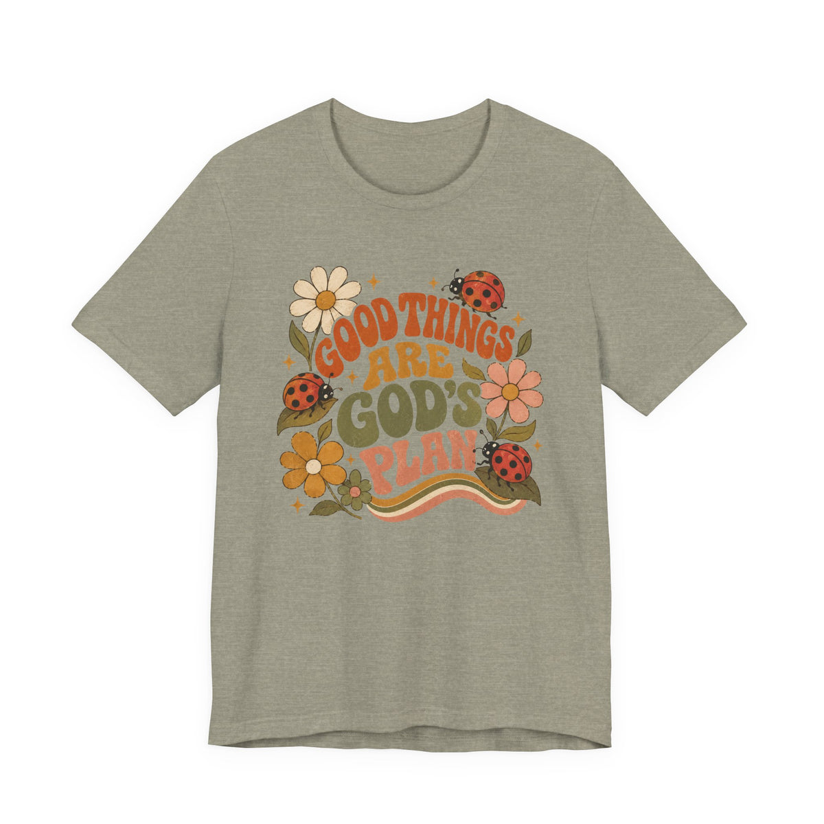 Good Things Are God's Plan Floral T shirt