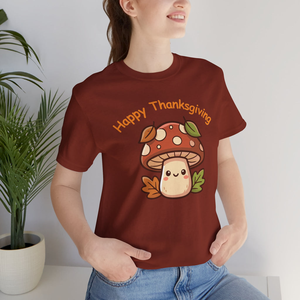 Happy Thanksgiving Cute Mushroom T-Shirt