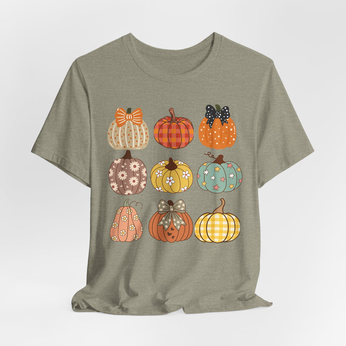 Fall Patchwork Pumpkins T-Shirt