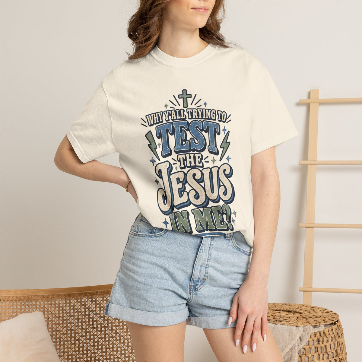 Why yall testing the Jesus in me T-shirt