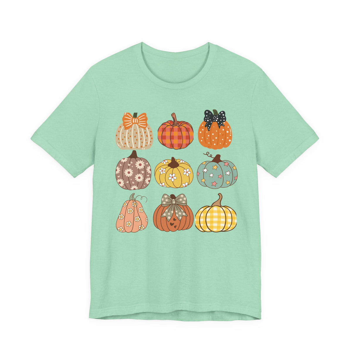 Fall Patchwork Pumpkins T-Shirt