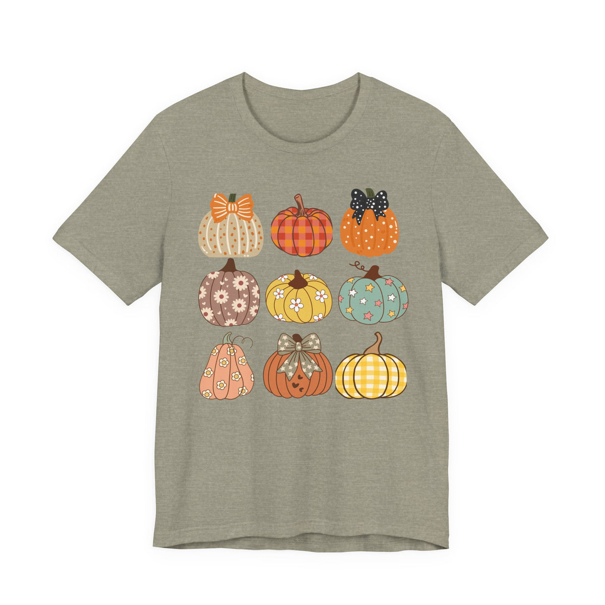 Fall Patchwork Pumpkins T-Shirt