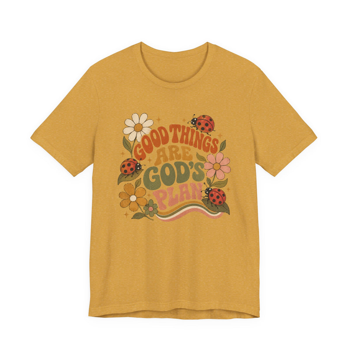 Good Things Are God's Plan Floral T shirt