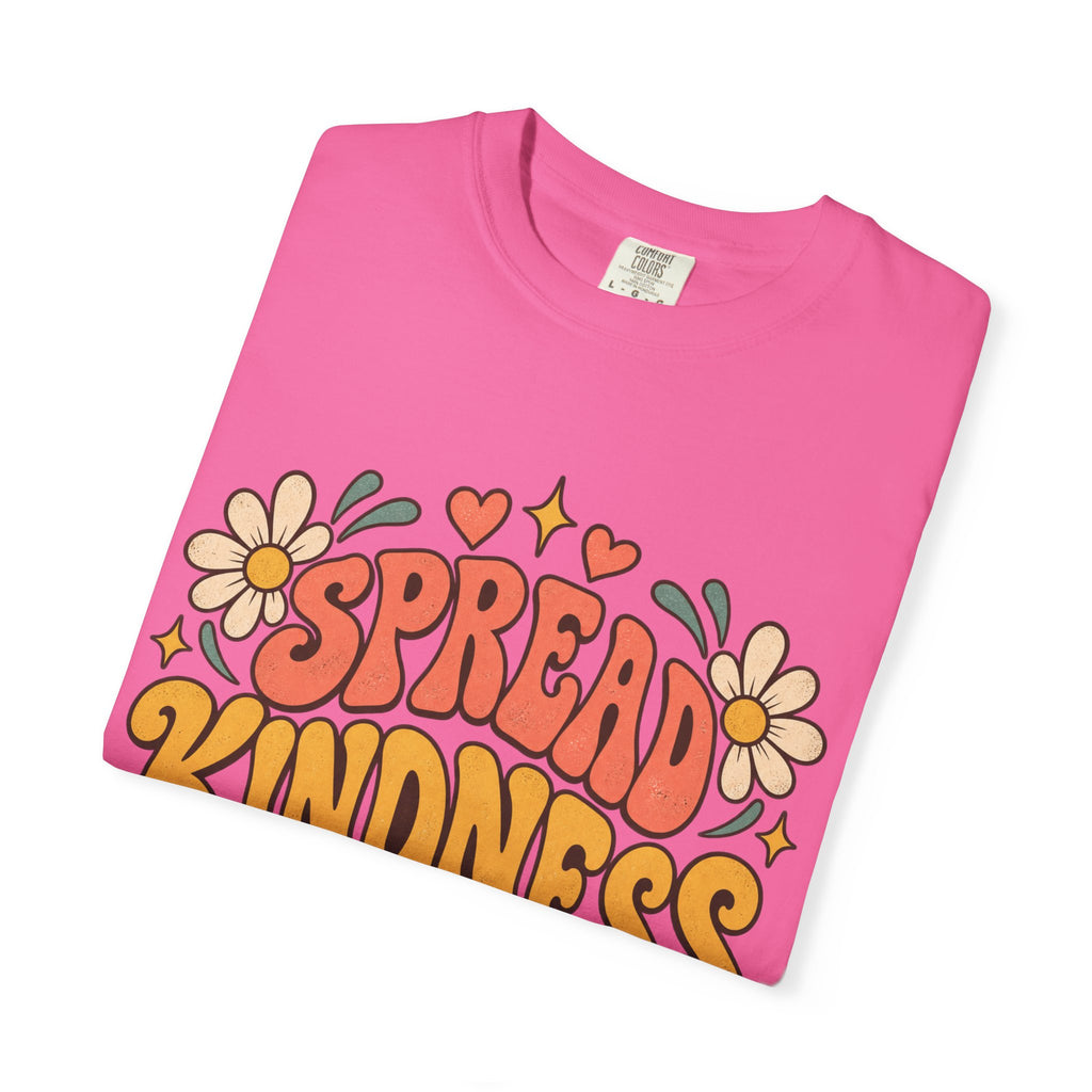 Spread Kindness T-Shirt — Retro Floral Positive Vibes Tee