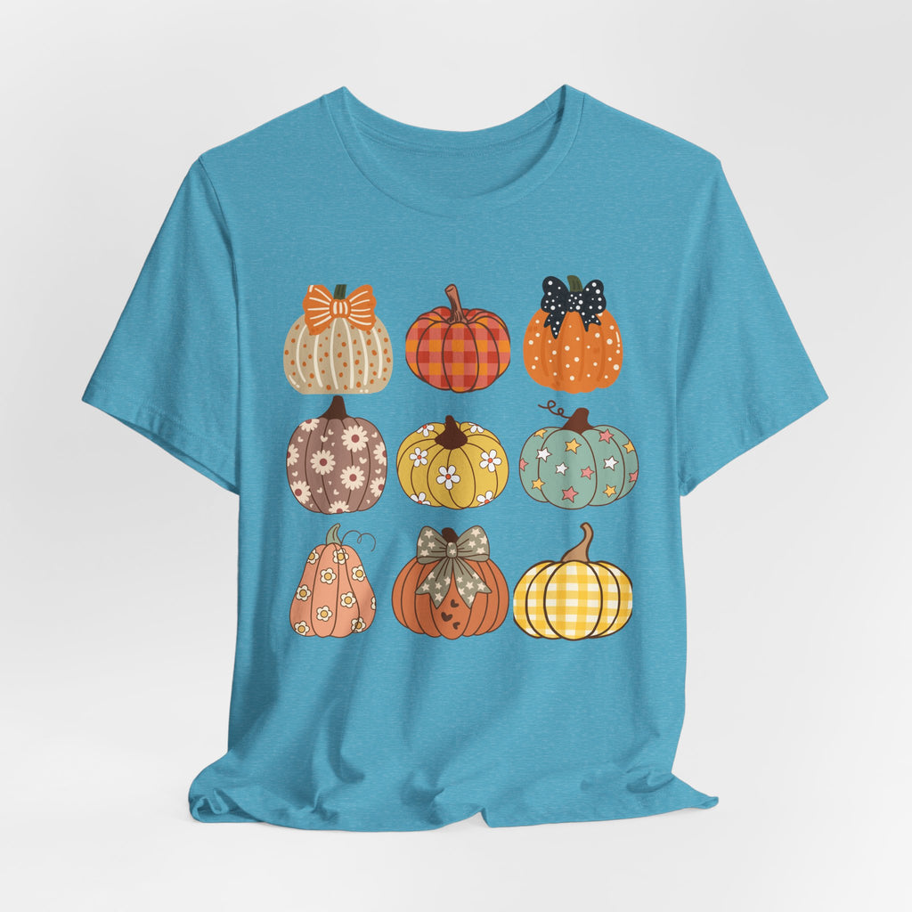 Fall Patchwork Pumpkins T-Shirt