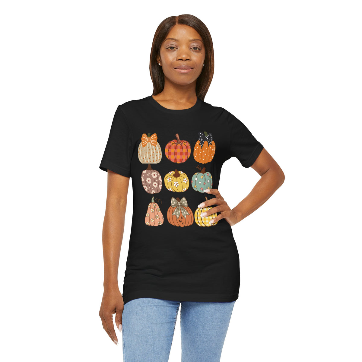 Cute Fall Pumpkins Graphic T-Shirt