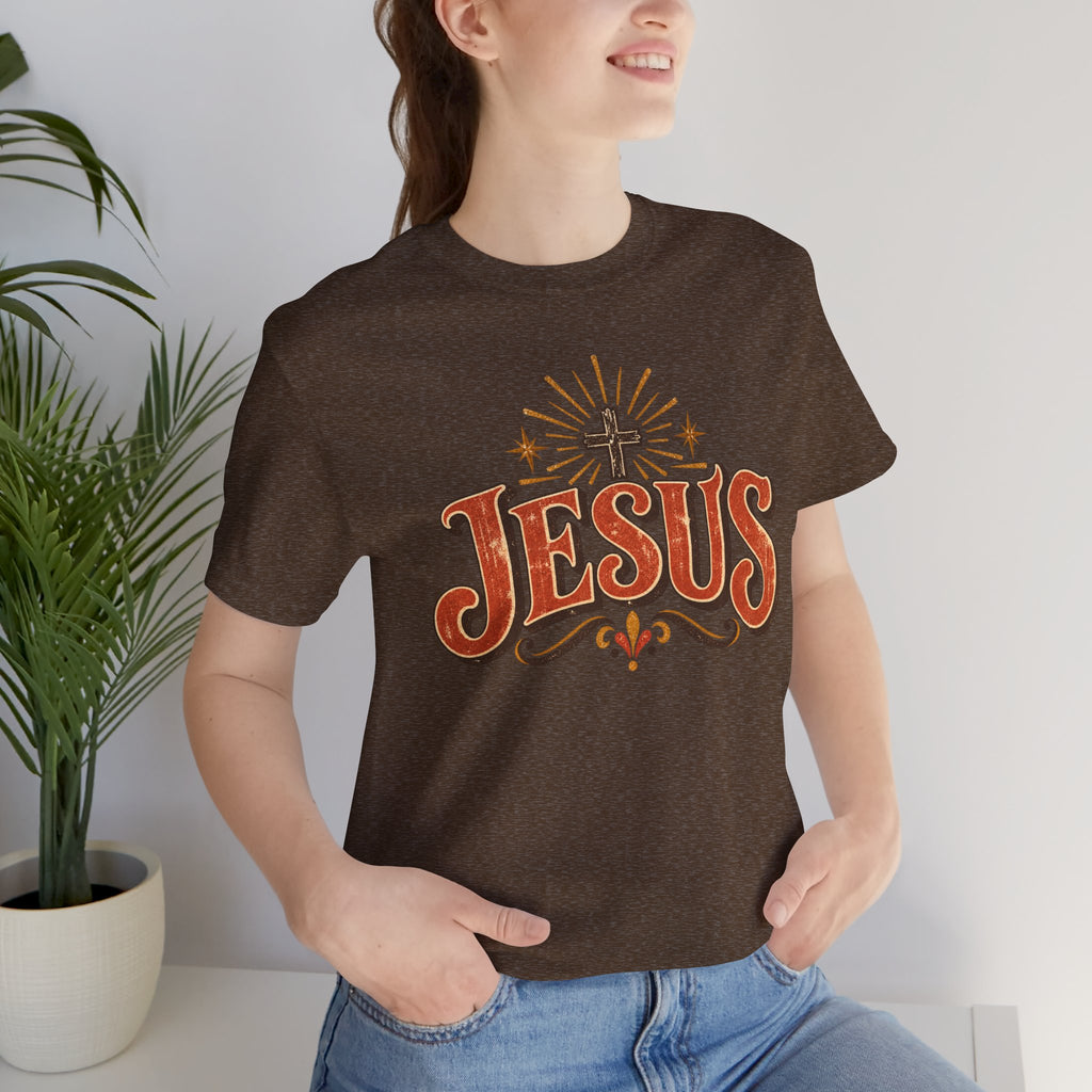 Jesus Vintage Cross T‑Shirt — Retro Faith Graphic Tee