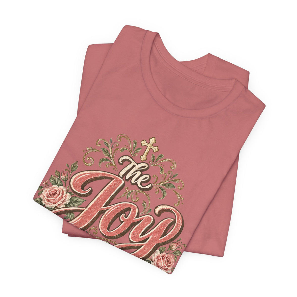 The Joy of the Lord Floral Christian Tee