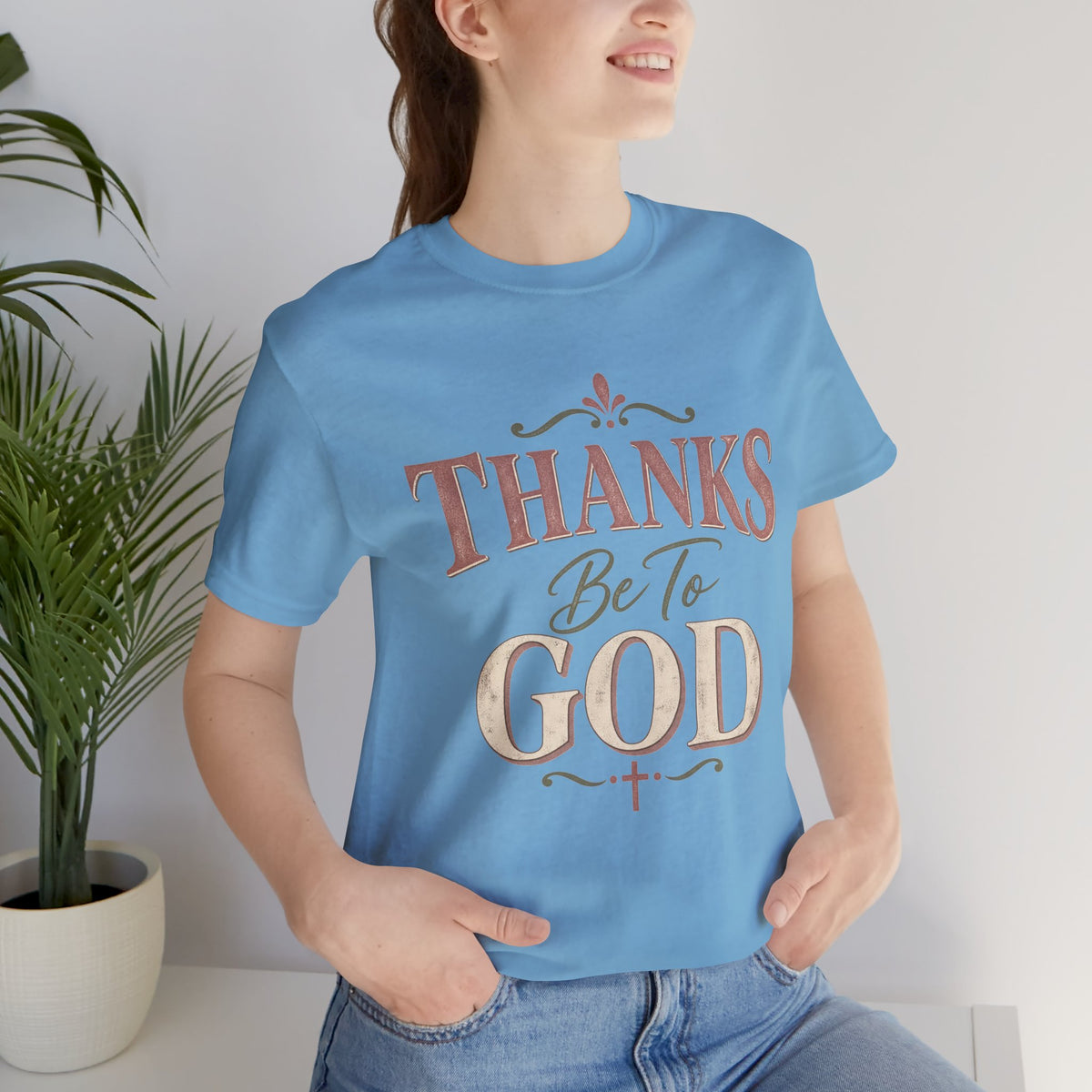 'Thanks Be to God' Tee — Inspirational Christian Faith T-Shirt