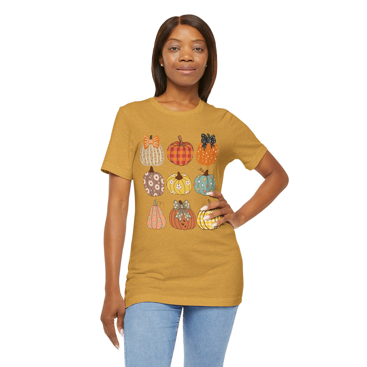 Cute Fall Pumpkins Graphic T-Shirt