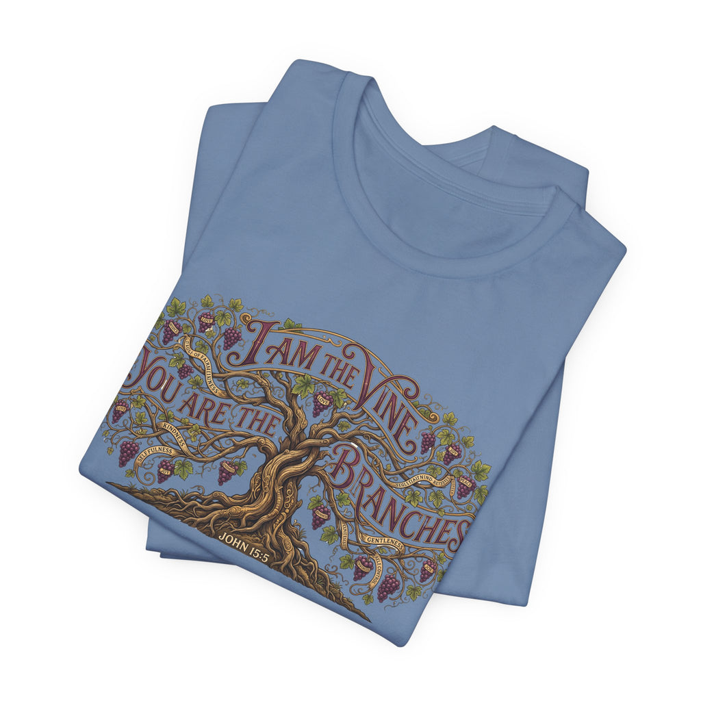 I Am the Vine You Are the Branches T-Shirt — Christian Tree of Life Faith Tee