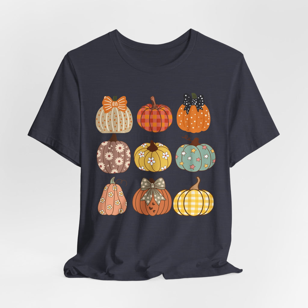 Fall Patchwork Pumpkins T-Shirt