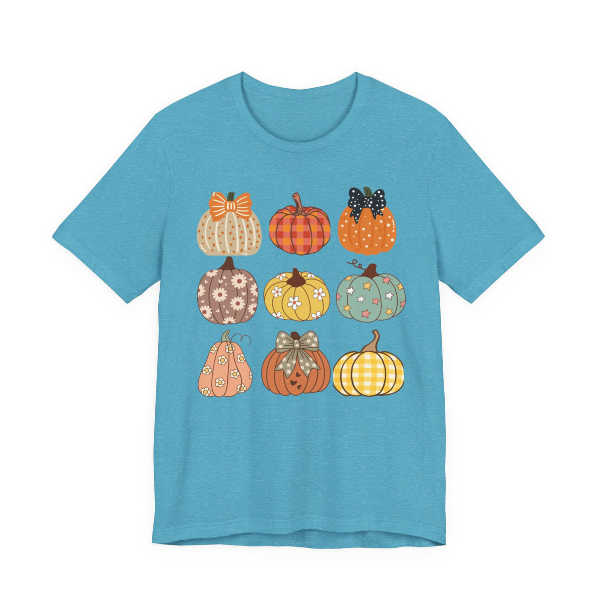 Fall Patchwork Pumpkins T-Shirt