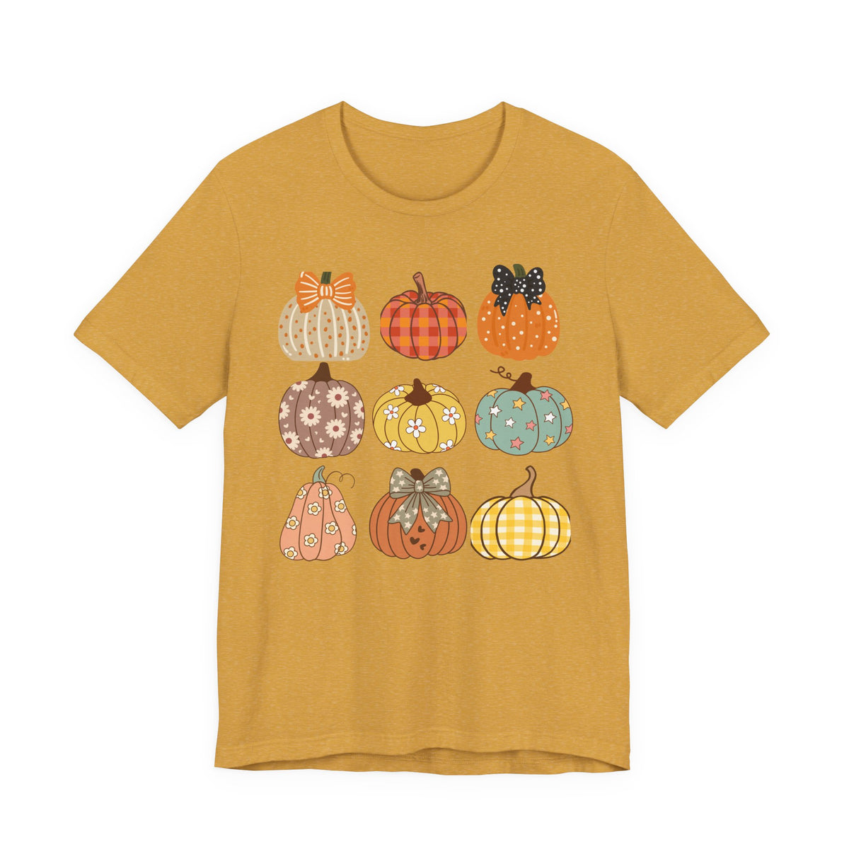 Fall Patchwork Pumpkins T-Shirt