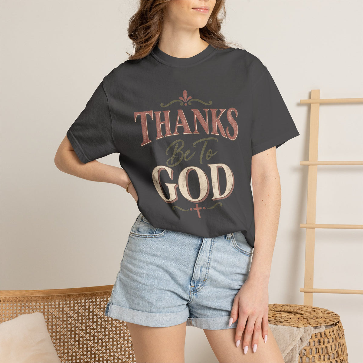 Thanks Be To God T-Shirt – Christian Faith Graphic Tee
