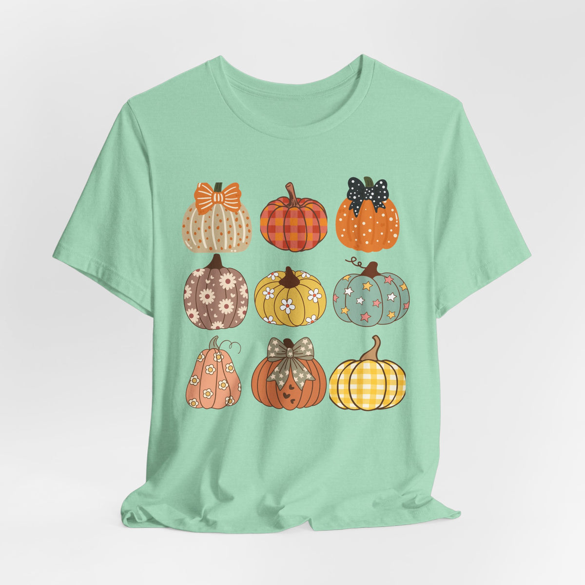 Fall Patchwork Pumpkins T-Shirt