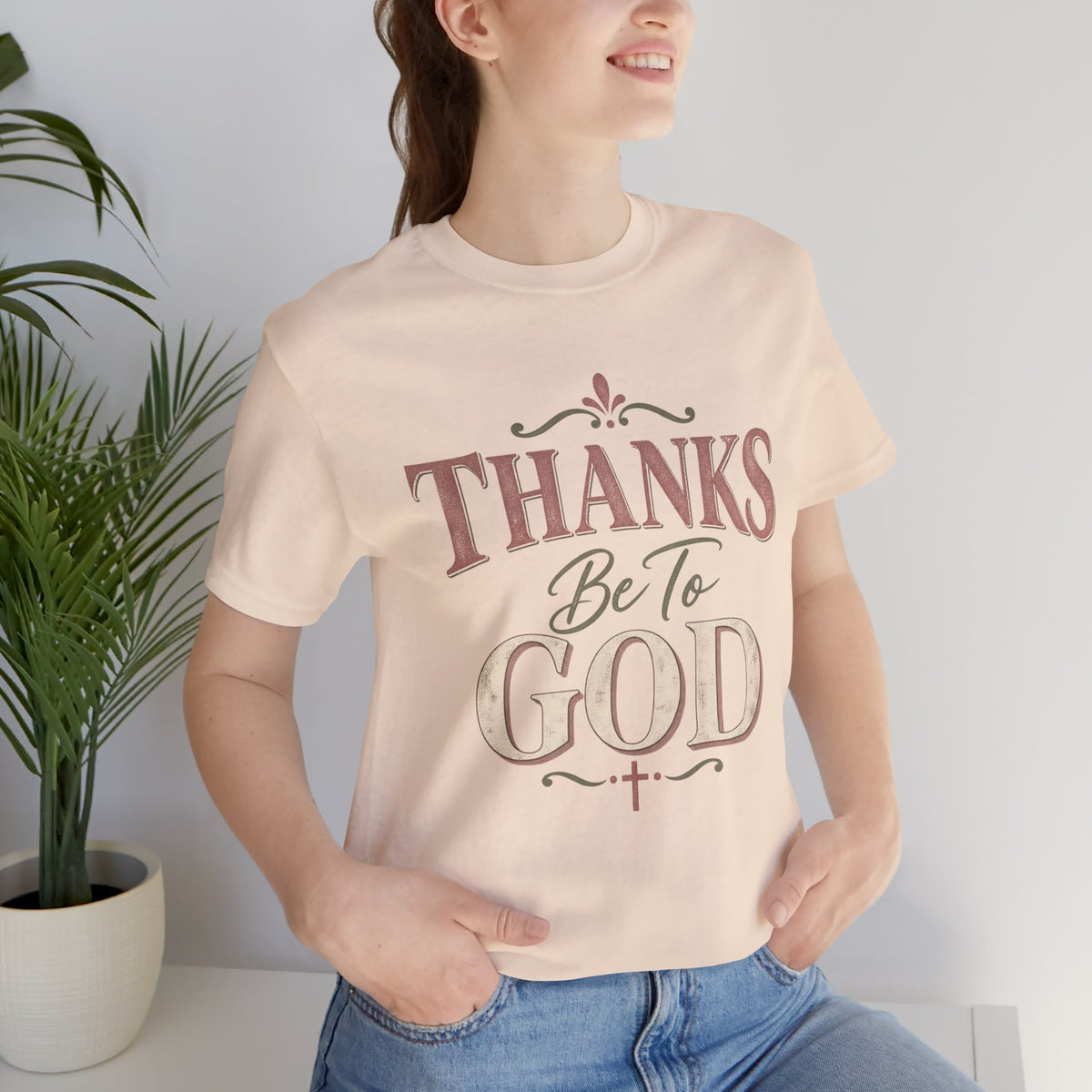 'Thanks Be to God' Tee — Inspirational Christian Faith T-Shirt