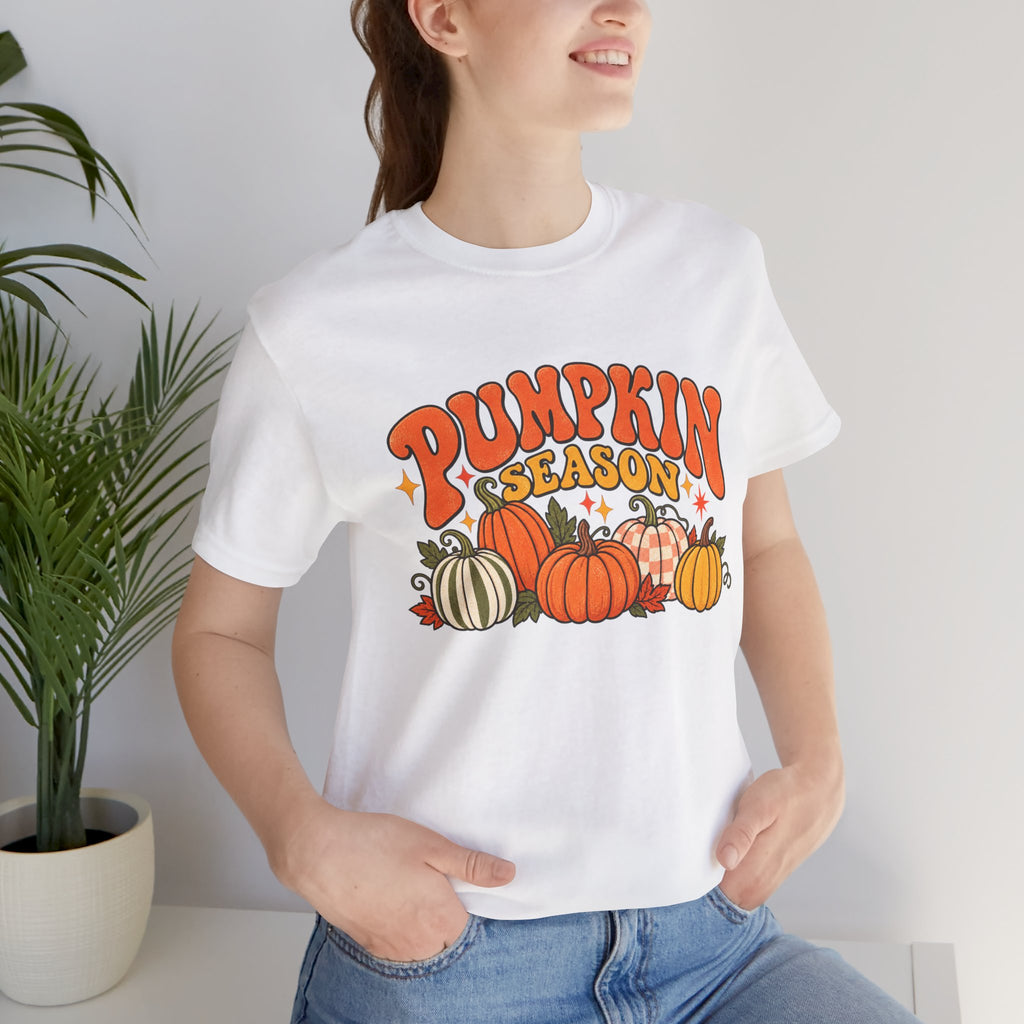 Pumpkin Season Tee — Retro Fall Pumpkin Graphic T-Shirt