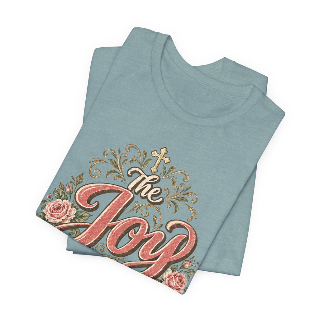 The Joy of the Lord Floral Christian Tee