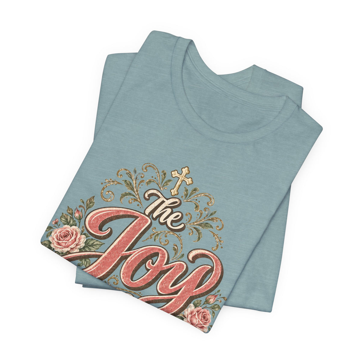 The Joy of the Lord Floral Christian Tee
