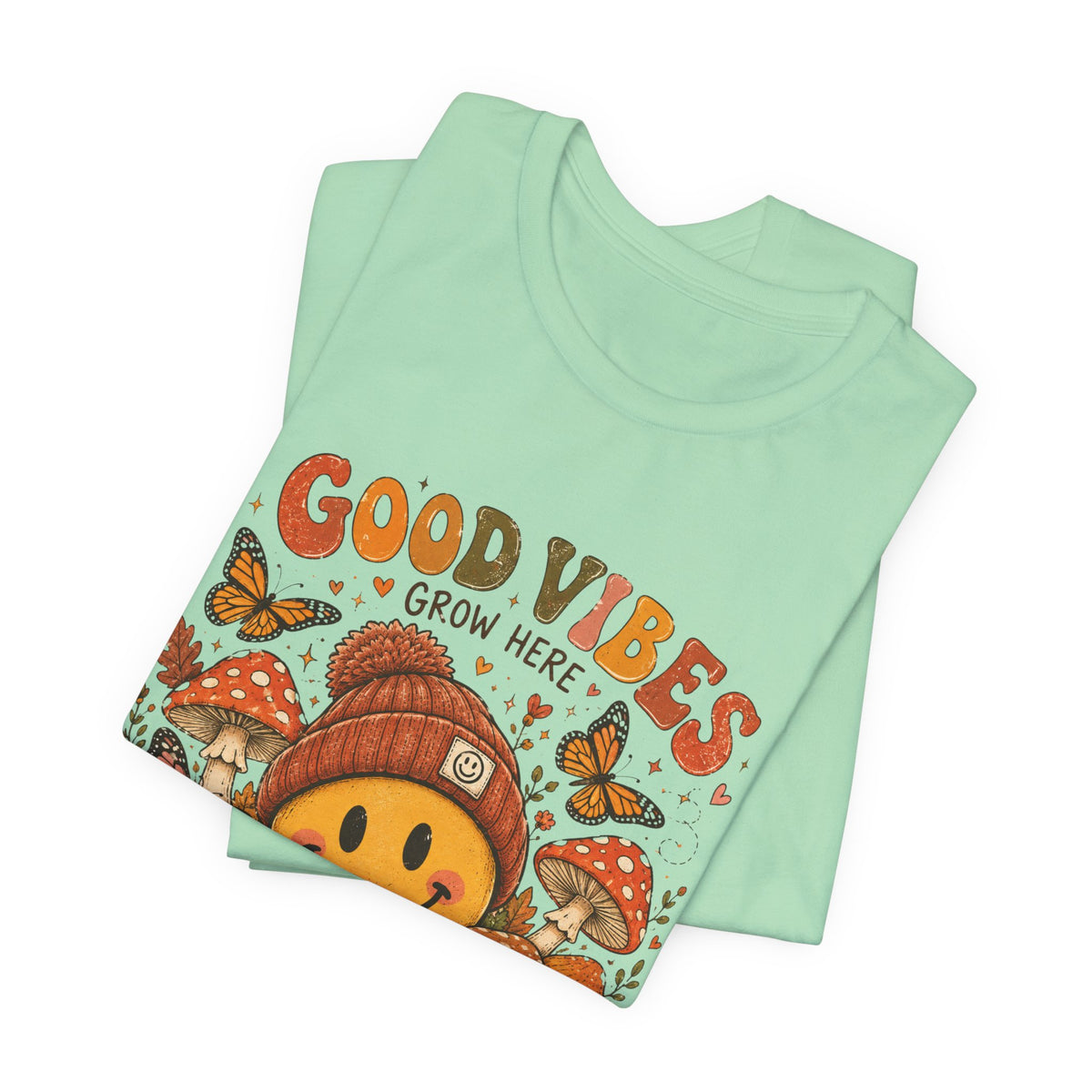 Good Vibes Grow Here Smiley Tee