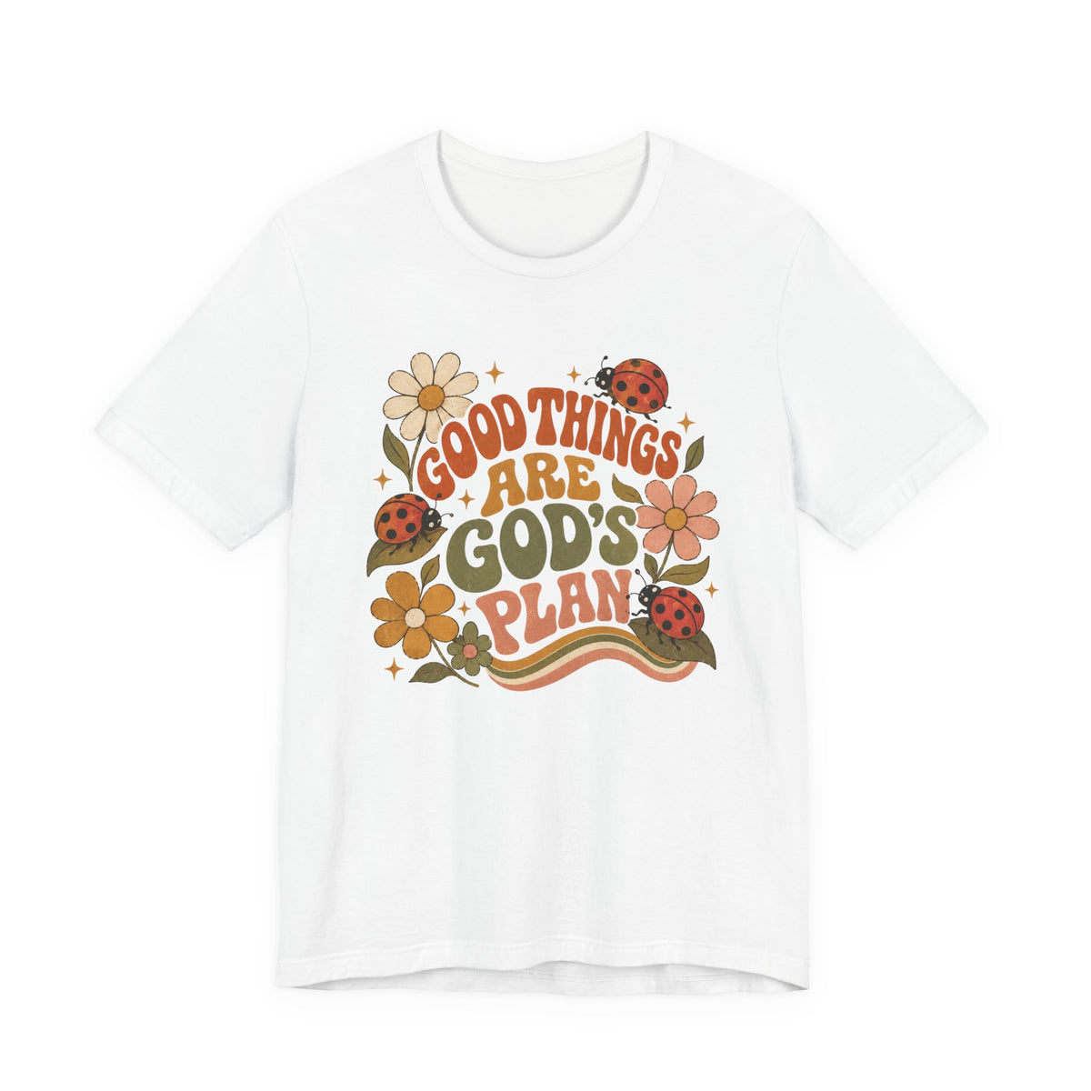 Good Things Are God's Plan Floral T shirt