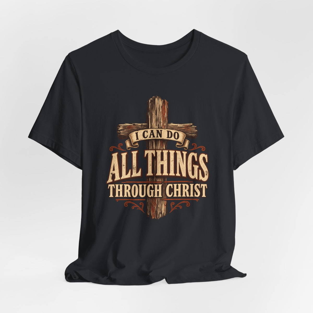 “I Can Do All Things Through Christ” Cross T shirt
